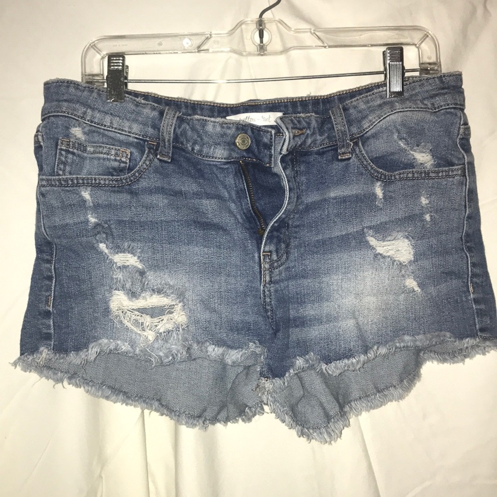 Denim shorts